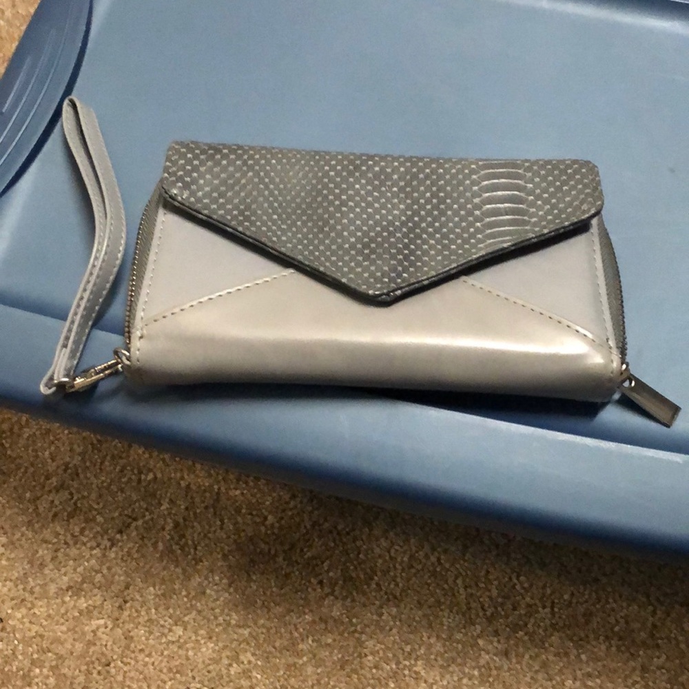 Large gray wallet